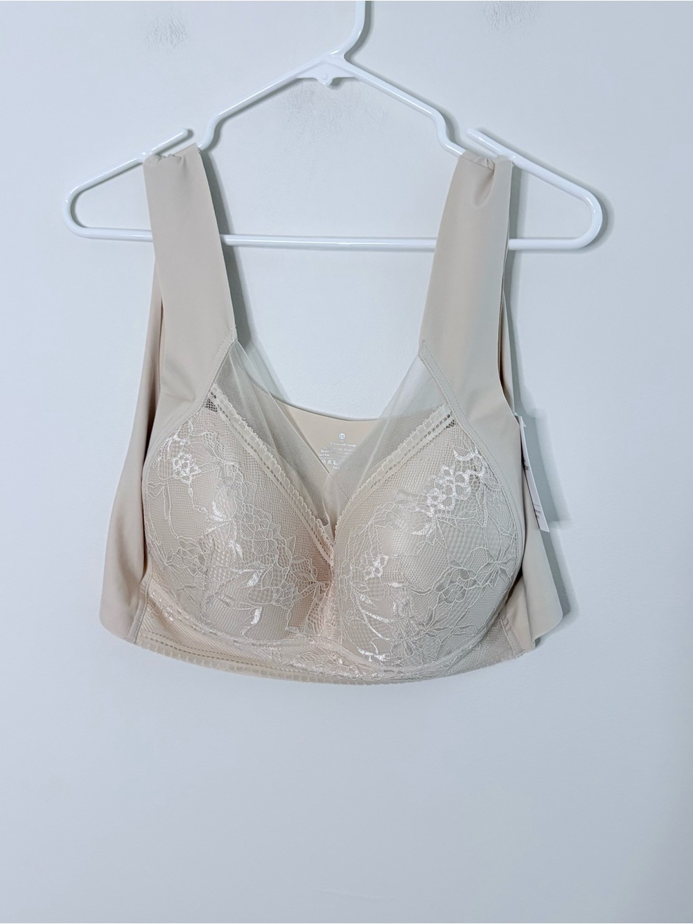 New Women’s 4XL Beige Tan Bra Soft Comfort Lightly Padded Zenchic Fairy